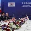 양국 경제·외교 참모 총출동…87분만 회담 종료