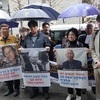 징용피해자 유가족 3명 배상 거부 日 기업 본사 찾아…