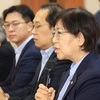 정은경 복지장관, 취임 후 첫 보건의약단체장 오찬…